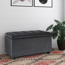Load image into Gallery viewer, Cosmopolitan - Upholstered Storage Ottoman
