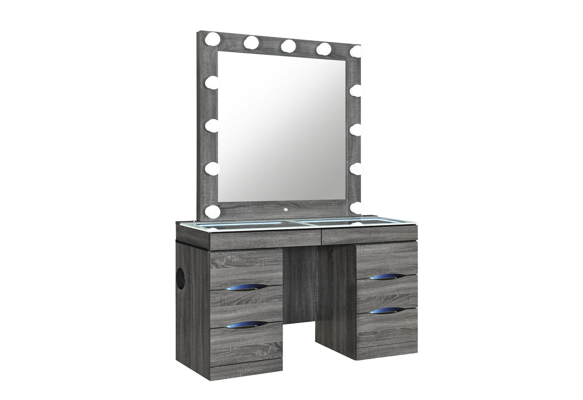 Lexi - Vanity With Speaker - Brown