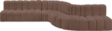 Load image into Gallery viewer, Arc - Faux Leather 7 Piece Modular Sofa
