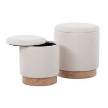 Load image into Gallery viewer, Marla - Contemporary, Nesting Ottoman Set
