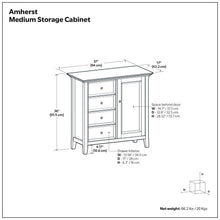 Load image into Gallery viewer, Amherst - Handcrafted Medium Storage Cabinet
