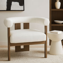 Load image into Gallery viewer, Arienzo - Performance Fabric Upholstered Accent Chair - Walnut Base
