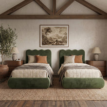 Load image into Gallery viewer, Tempo - Velvet Upholstered Bed
