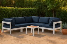 Load image into Gallery viewer, Nizuc - Outdoor Patio 5 Piece Modular Sectional With White Frame
