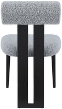 Load image into Gallery viewer, Dario - Boucle Dining Chair With Black Frame (Set of 2)
