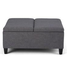 Load image into Gallery viewer, Ellis - Coffee Table Storage Ottoman Contemporary Design
