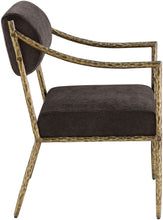 Load image into Gallery viewer, Bastille - Upholstered Dining Arm Chair (Set of 2) - Brass Frame
