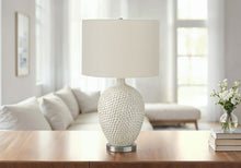 Load image into Gallery viewer, Lighting, Table Lamp, Ceramic, Contemporary - Cream
