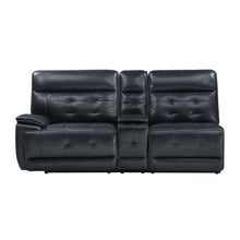 Load image into Gallery viewer, Warner - LAF Console Loveseat With 2 Power Fabric And Headrest - Black
