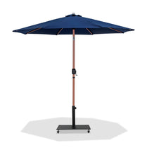 Load image into Gallery viewer, Fiji - Aluminum Patio Umbrella With Square Black And Teak Base
