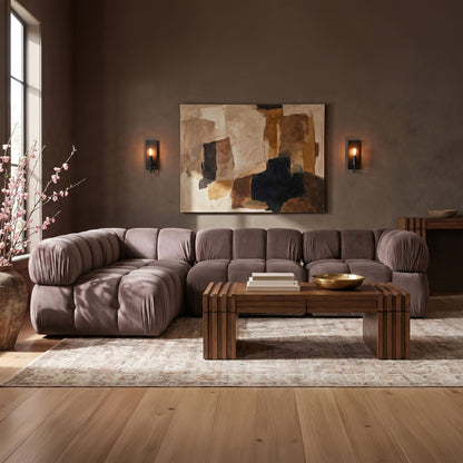 Orin - Fabric Velvet 4 Piece Modular Sectional