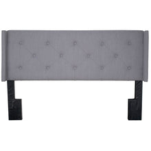 Load image into Gallery viewer, Lyla - Upholstered Queen Headboard - Gray
