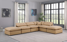Load image into Gallery viewer, Indulge - Faux Leather 6 Piece Modular Armless Sectional - Tan
