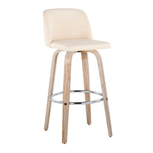 Load image into Gallery viewer, Toriano - Contemporary Fixed Height Barstool With Swivel &amp; Round Footrest (Set of 2)
