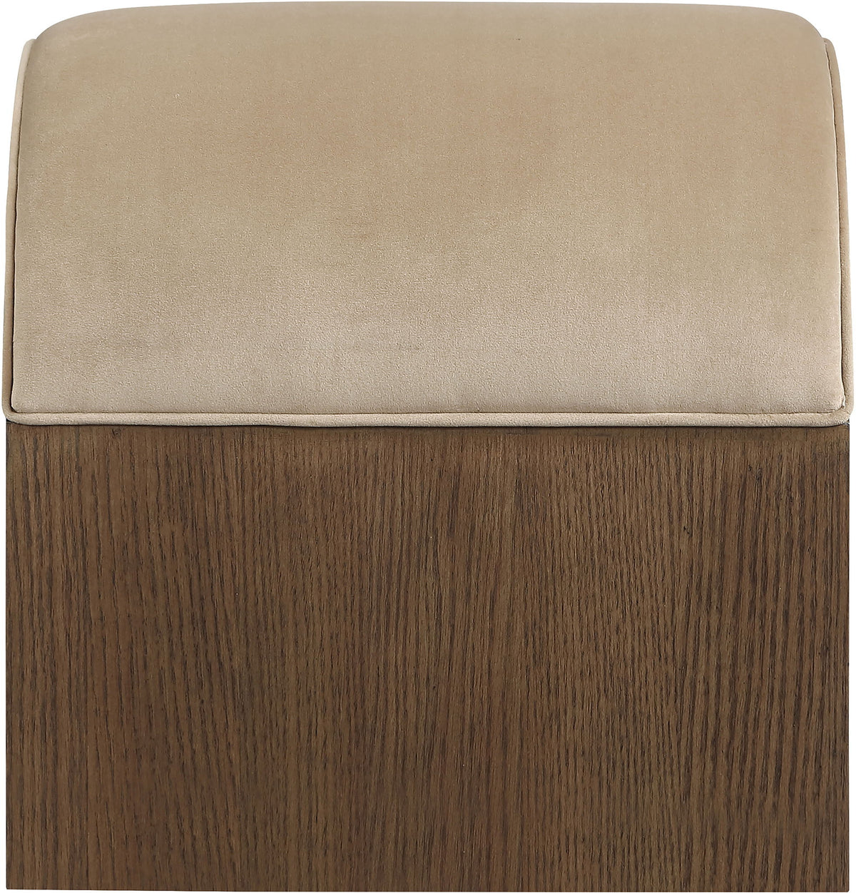 Sable - Velvet Performance Fabric Upholstered Bench