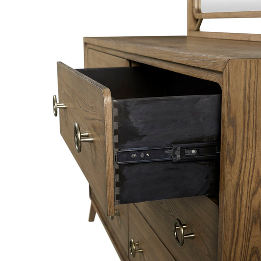 Elure - Hi-Leg Dresser - Latte