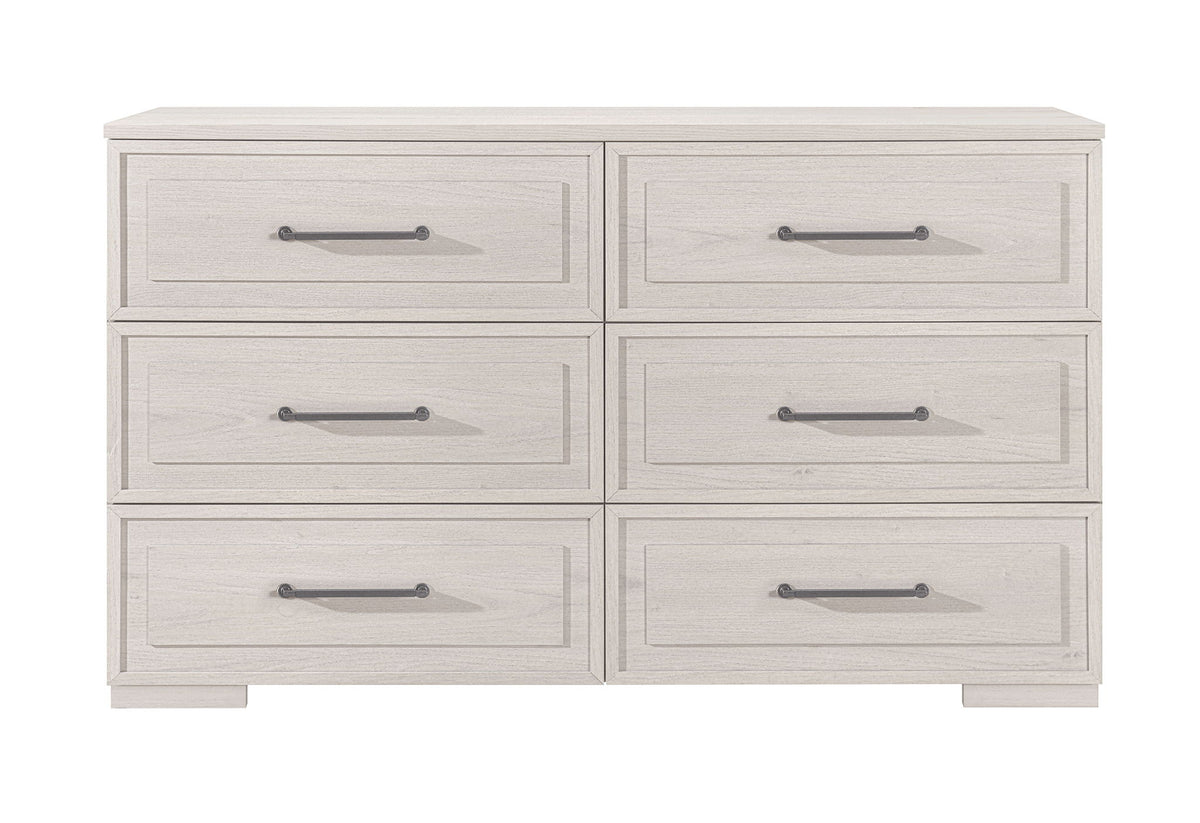 Clara - 5 Piece King Bedroom Set (Bed, Dresser & Mirror, Nightstand, Chest) - Beige