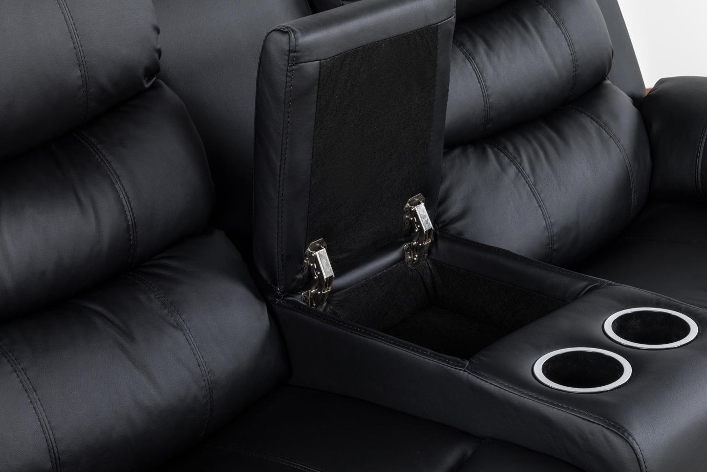 U190 - Motion Loveseat - Black