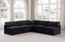 Load image into Gallery viewer, Indulge - Velvet 5 Piece Modular Corner Armless Sectional
