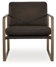 Load image into Gallery viewer, Bradett - Accent Chair - Dark Brown / Gold Finish
