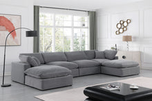 Load image into Gallery viewer, Comfy - 6 Piece Velvet Modular Double Chaise Sectional

