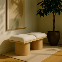 Load image into Gallery viewer, Pavilion - 2 Piece Modular Bench With Natural Base
