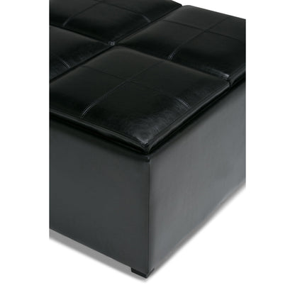 Avalon - Square Coffee Table, Storage Ottoman - Ego Home Furniture