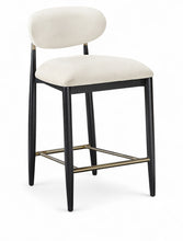 Load image into Gallery viewer, Riccio - Fabric Stool - Black Frame

