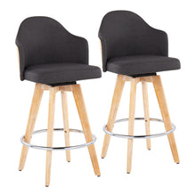 Load image into Gallery viewer, Ahoy - Contemporary Fixed Height Counter Stool &amp; Round Footrest (Set of 2)
