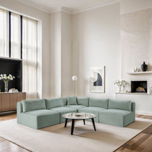 Load image into Gallery viewer, Shaggy - 5 Piece Modular Corner Armless Sectional
