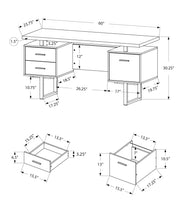 Load image into Gallery viewer, Computer Desk For Home Office, Laptop, Left, Right Set - Up, Storage Drawers, Contemporary &amp; Modern
