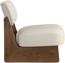 Load image into Gallery viewer, Vetra - Vegan Leather Upholstered Accent Chair - Taupe / Painted Brown
