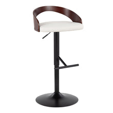 Load image into Gallery viewer, Grotto - Contemporary Adjustable Barstool With Swivel &amp; Straight T Footrest (Set of 2)

