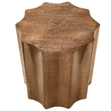 Load image into Gallery viewer, Drum Accent Side Table, Stylish Scalloped Design
