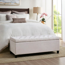 Load image into Gallery viewer, Elegant Design Tufted Top, Soft Close Storage Bench
