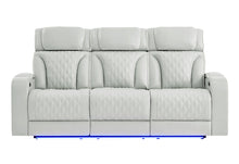 Load image into Gallery viewer, U8611 - Power Reclining Sofa With Power Headrest And LED - Silver

