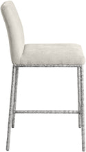 Load image into Gallery viewer, Reeves - Chenille Fabric Upholstered Counter Stool (Set of 2) - Silver Base
