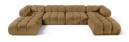 Orin - Velvet 6 Piece Modular Double Chaise Sectional