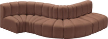 Load image into Gallery viewer, Arc - Faux Leather 5 Piece Modular Sofa
