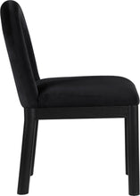 Load image into Gallery viewer, Conrad - Velvet Dining Chair With Black Legs

