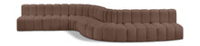 Load image into Gallery viewer, Arc - Faux Leather 8 Piece Curved Modular Sofa
