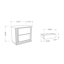 Load image into Gallery viewer, Moon - Marble Nightstand With LED - White
