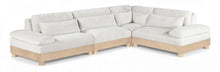 Load image into Gallery viewer, Turin - Chenille Fabric Upholstered Modular Sectional - White
