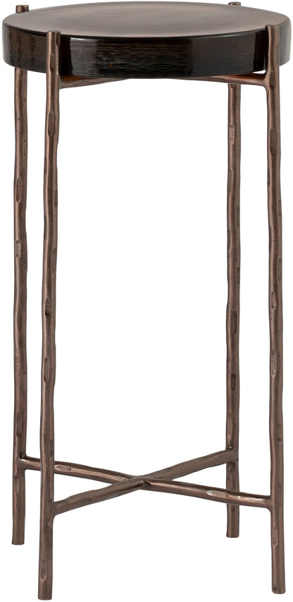 Vetra - Iron Base Bunching End Table - Bronze