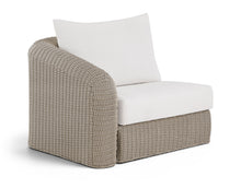 Load image into Gallery viewer, Seacrest - Olefin Water Resistant Fabric And Wicker Outdoor Patio Left Arm Chair
