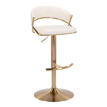 Load image into Gallery viewer, Jie - Contemporary Adjustable Barstool With Swivel With Rounded T Footrest (Set of 2)
