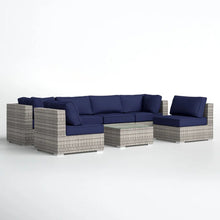 Load image into Gallery viewer, Seating Set With Cushions Handcrafted Wicker Design
