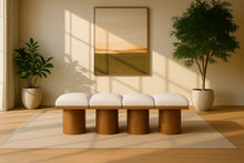 Load image into Gallery viewer, Pavilion - 4 Piece Modular Bench With Brown Base
