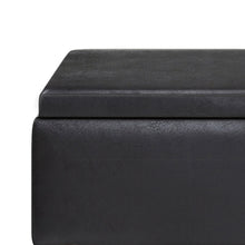 Load image into Gallery viewer, Owen - Tray Top Small Coffee Table Upholstered Storage Ottoman
