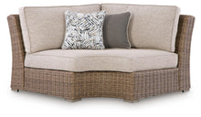 Load image into Gallery viewer, Laguna Heights - Curved Corner Chair With Cushion - Beige

